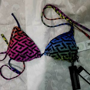 Versace la greca bikini top
